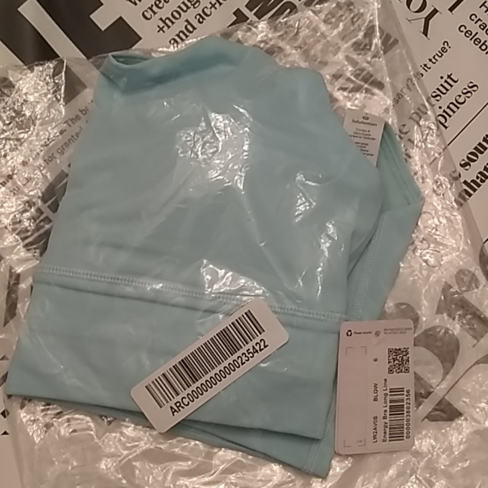 SOLD!!! Lululemon Energy Bra Longline, Sz 6, BLGW - Picture 3 of 6